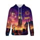 thumbnail image 5 of Sudadera con capucha para hombre, con cordón ajustable, bolsillos, estampado, jersey de manga larga, blusa de poliéster para hombre, 5 of 5