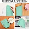 thumbnail image 7 of Coolnut Light Green Solid Color Kitchen Dish Towel Set of 6, Soft Absorbent Drying Dishcloths Dish Towels with Hanging Loop for Kitchen Bathroom Bar Home Decor, 28 x 18 Inch Washcloth Gift, 7 of 7