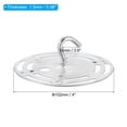 thumbnail image 2 of Uxcell 4" Diameter Light Crossbar,  Carbon Steel Circle Hook Lamp Fixture with Ground Screw, Silver 2 Pack, 2 of 5
