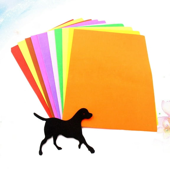 MLINS 50 Pcs Foam Crafting Colored Sponge Paper Assorted Color Sheets 27X20cm