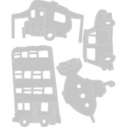 Sizzix Thinlits Dies Wacky Transport #1 by Tim Holtz