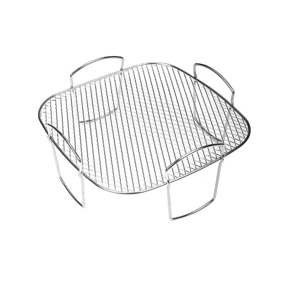 Charcoal Bbq Grill Multi Layer Stainless Grill Square Air Fryer Rack Stackable Multi Layer Stainless Dehydrator Rack Square Air Fryer Accessories Instant Air Fryer Barbecue Grill Clearance