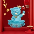 thumbnail image 3 of GUOOL Statue Créative Lucky Cat Sculptures Lucky Cat Boîte de Rangement Ornements Bleu, 3 of 9