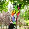 thumbnail image 6 of In the Breeze 5216 — Jewel Diagonal Weave 60" Windsock — Colorful Lattice Windsock with Color-Coordinated Tails, 6 of 7