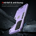 thumbnail image 3 of Allytech Hybrid Protective Case for Samsung Galaxy A13 4G, Camera Screen Protection, Soft TPU Bumper + Hard PC Back Panel Anti-Drop & Anti-Oil Case Cover for Samsung Galaxy A13 4G, Purple, 3 of 7