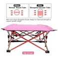 thumbnail image 6 of Lineslife Toddler Cots for Sleeping Foldable, Sturdy Portable Kids Girls Camping Cot Indoor Outdoor, Easy to Use, 53''x26'' Pink, 6 of 8