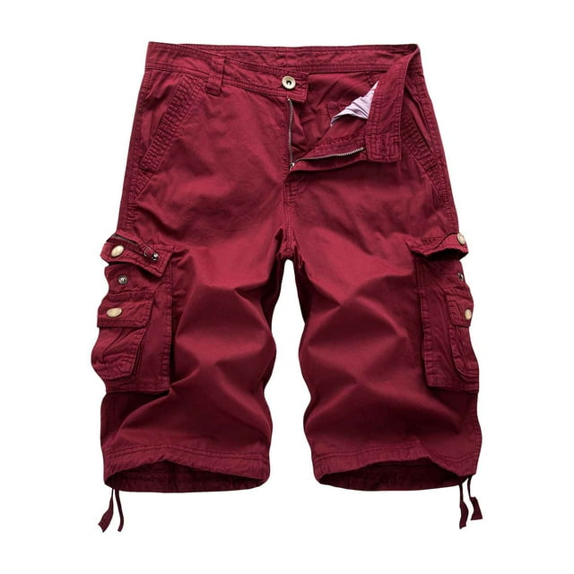 Pantalones cortos cargo informales de estilo mecánico para hombre - Pantalones holgados de 5 puntos, playa/fiesta - Todas las estaciones (S-XXXL)
