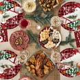 thumbnail image 5 of Christmas Dinnerware Set, 97 Piece Disposable Party Supplies for 24 Guests, Holiday Plates and Napkins with Forks & Tablecloth, Xmas Themed Table Decor for Holiday Party, 5 of 7