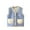 Blue, variant on Lenpel Baby Boys Girls' Fleece Vest Cute V Neck Button Soft Warm down Sleeveless Jacket Fall Winter Waistcoat 9 M-5 Y
