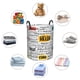 thumbnail image 4 of Fotbe Hello Cesto de Ropa con Asas, Cesto Impermeable de Gran Capacidad, Bolsa de Lavado para Dormitorio, Cesto de Ropa con Ruedas y Asas-Small, 4 of 6