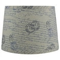 thumbnail image 5 of Urbanest Faux Silk French Drum Shade, 10x12x8.5", Eggshell With Gold Trim, 5 of 5