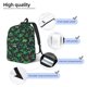 thumbnail image 3 of Balery Dino Christmas Party Mochila Clásica Impresa Básica para Viaje, Mochila Escolar Resistente al Agua, Mochila de Lona con Correas Ajustables-Medium, 3 of 5