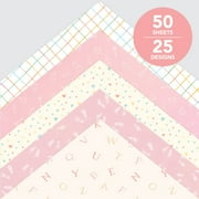 Roobee by Mara Mi Baby Girl Scrapbook Paper 12 x 12 - 24 lb/ 110 GSM, 50 sheets