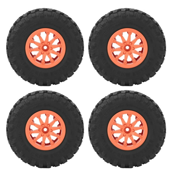 Ruedas de Buje de Coche RC 4 Piezas Neumáticos de Buje de Oruga RC de 22 Pulgadas Reemplazo de Ruedas de Buje de Coche RC de Agarre Fuerte Universal para Axial SCX10 90046 ANGGREK Otros