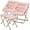 Pink, variant on MoNiBloom Set of 2 Saucer Chair with Ottoman, Faux Fur Folding Chair and Footrest Foot Stool Set with Metal Frame for Bedroom Living Room, Blue