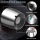 thumbnail image 4 of Cenicero de acero inoxidable con tapa Cenicero de exterior resistente al viento con base antideslizante para uso en exteriores e interiores Kb - MXBC -3805521444848 S Plata, 4 of 5
