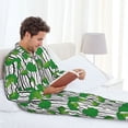 thumbnail image 5 of KLL Broccoli 2 Sleepwear Mens Flannel Pajamas,Long Cotton Pj Set, 5 of 7