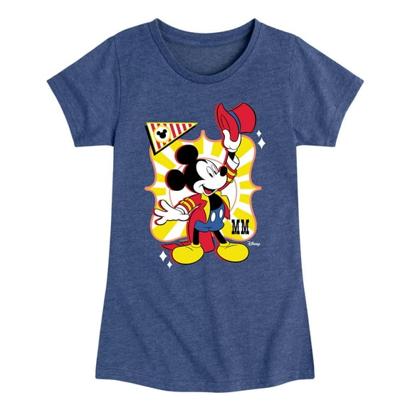 Disney - Birthday - Ring Master Mickey - Toddler & Youth Girls Short Sleeve Graphic T-Shirt