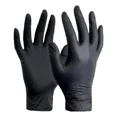 thumbnail image 2 of Guantes descartables Ambiderm Plus color negro talle G de látex con polvo x 100 unidades, 2 of 2