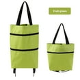 thumbnail image 1 of Chariot de Courses Pliable Vert avec Capacité de Charge de 10kg - Portable, Robuste et Polyvalent pour Courses, Rangement à Domicile et Usage Quotidien - Design Compact Pliable pour un Rangement et un Transport Faciles, 1 of 6