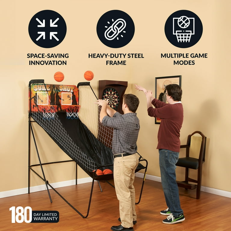 Free Shipping! Hathaway Sure Shot Dual Arcade Basketball Game