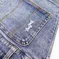 thumbnail image 5 of KIDSCOOL SPACE Girls Denim Skirt,6-14T Little Ripped Raw Edge Jean Summer Overall Dress,Light Blue,7-8 Years, 5 of 7