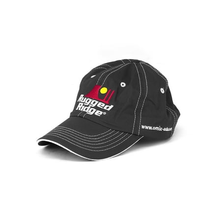 Rugged Ridge Hat, Rugged Ridge, Black and White, Omix-ADA.com
