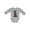 AC-Heather Grey, variant on Scottie Dog in Plaid Boys or Girls Long Sleeve Baby Bodysuit