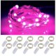 thumbnail image 1 of Luces de hadas de batería para interiores, 1 m, 10 luces LED de cadena, modos de temporizador, alambre de cobre, alimentado por batería, micro luces decorativas centelleantes para Navidad, dormitorio, kaili Sencillez, 1 of 5