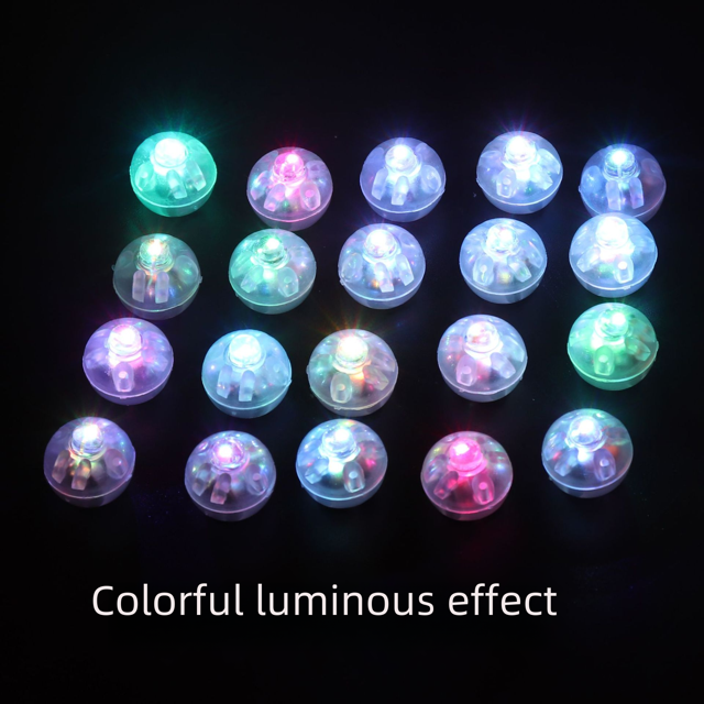 Linterna pequeña Mini luz luminosa pequeña Luz electrónica pequeña Lámpara de destello de luz de globo de color