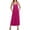 Hot Pink, variant on Overall Dress for Women Summer Long Jumper Dress Adjustable Strap A Line Pinafore Maxi Dresses with Pockets Navy L