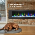 thumbnail image 6 of Cambridge 72-in. Black Indoor Wall Mount Electric Fireplace with Log Display, 6 of 22
