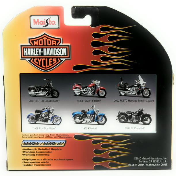 Maisto Motorcycles Harley-Davidson 27 Die-Cast 1948 Panhead 1:18 Scale -