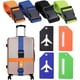 thumbnail image 1 of 4 Sangles Bagages Rglables Avec Boucles, Sangle De Valise, 4 Tiquettes Bagages Avec Nom Et Adresse Pour Scuriser Les Bagages Lors Des Voyages En, 1 of 5