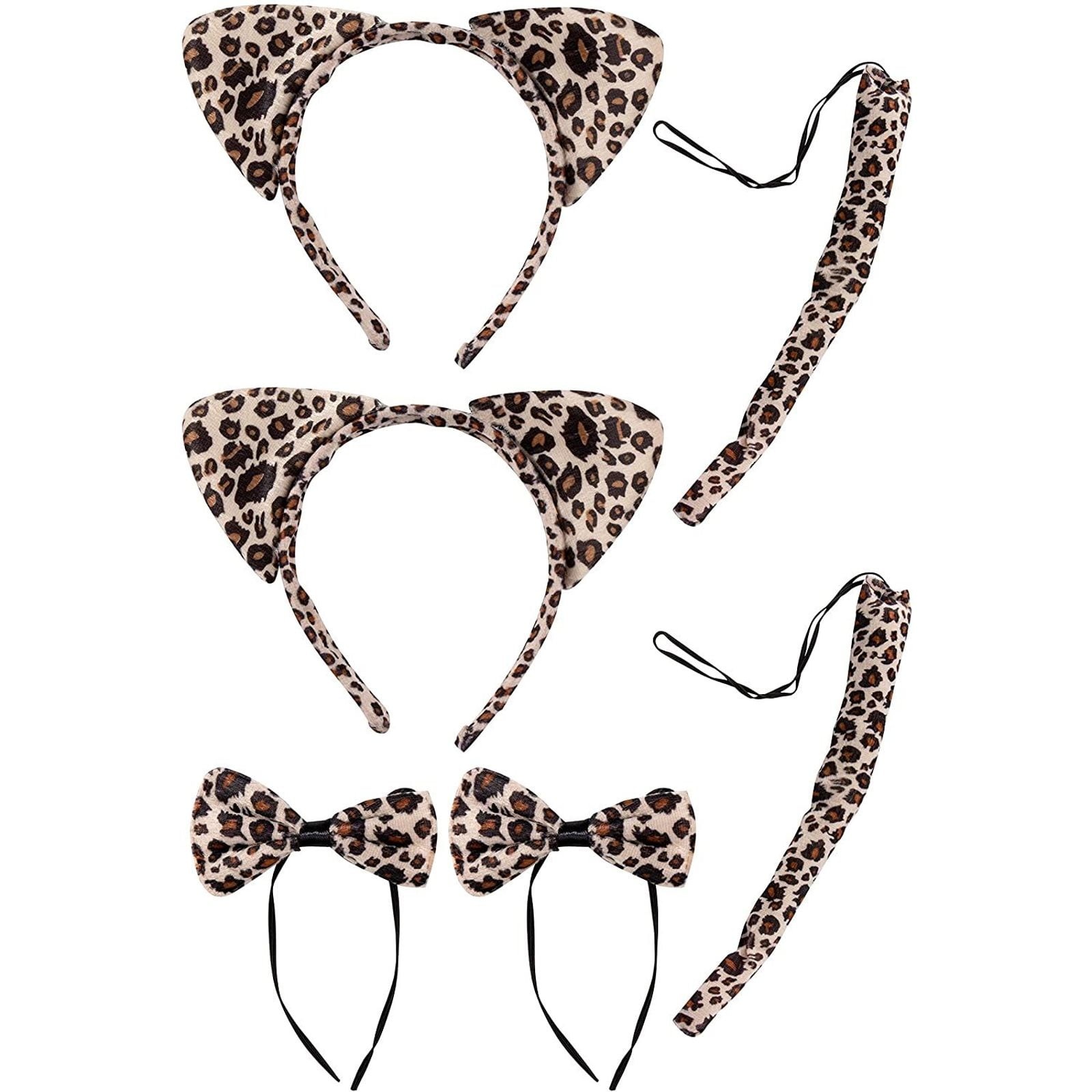 Buy 2Set Leopard Costume Dress Up Kit, Includes Ears Headband, Tail