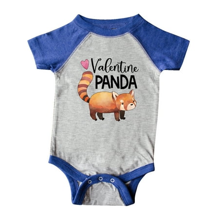 

Inktastic Valentine Panda Cute Red Panda Gift Baby Boy or Baby Girl Bodysuit