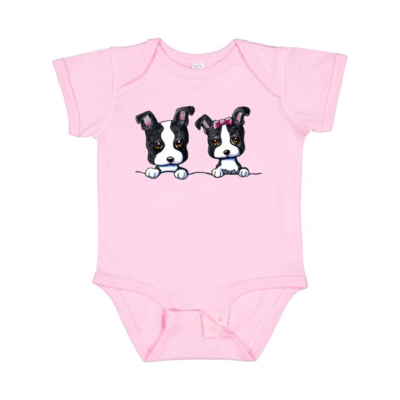 Inktastic Boston Terriers (dark Apparel) Boys or Girls Baby Bodysuit
