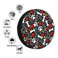 thumbnail image 4 of Yiaed Paw And Bones Print Print Tire Wheel Cover, tire covers for trailers,rv wheel covers,rv tire covers, camper tire covers,tire covers for cars-17 inch, 4 of 6