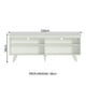 thumbnail image 3 of Mueble Mesa Para Tv Rack Madesa 4 Espacios Hasta 65 Blanco, 3 of 5