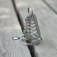 thumbnail image 3 of Anclajes de aluminio resistentes al viento para acampar con hebilla plegable para aventuras al aire libre, 3 of 6