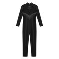 thumbnail image 5 of Alvivi Kids Girls Long Sleeve Gymnastic Leotard Dance Figure Ice Skating One Piece Unitard Jumpsuit Black 16, 5 of 6