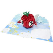 You Are The Apple Of My Eye - 3D Pop Up Greeting Card - Love, Valentine, Birthday, Christmas, Anniversary - Message