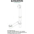 thumbnail image 3 of Kingston Brass DTT207 Tip-Toe Tub Standard Mount Drain, Satin Brass, 3 of 3