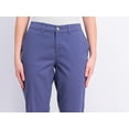 thumbnail image 3 of MAISON JULES Womens Beige Pocketed Zippered Straight leg Pants 2, 3 of 3