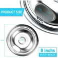 thumbnail image 2 of Electric Range Drip Bowls (3 Pack) Chrome Plated, 2 of 5
