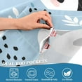 thumbnail image 3 of Coolnut Cute Panda Windows Valance Curtains, Double Layer Short Blackout Window Topper Treatment for Bathroom,Kitchen,Living Room,Cafe Decor,54x18Inch,only 1 Panel, 3 of 6