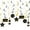 A, variant on 2023 New Year Spiral Hanging Decorations, Black and Gold Party Decor, Festive Eve Hanging Ornaments, 8-Piece Set for Home, Office, Banquet