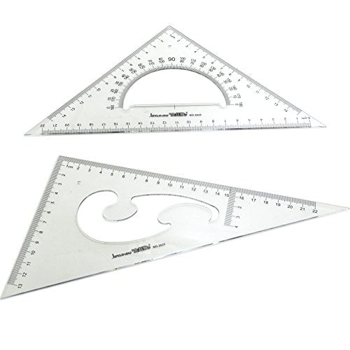 Bronagrand Large Triangle Ruler Square Set 3060 And 4590 Degrees Set Of 2 Walmart Canada 9153