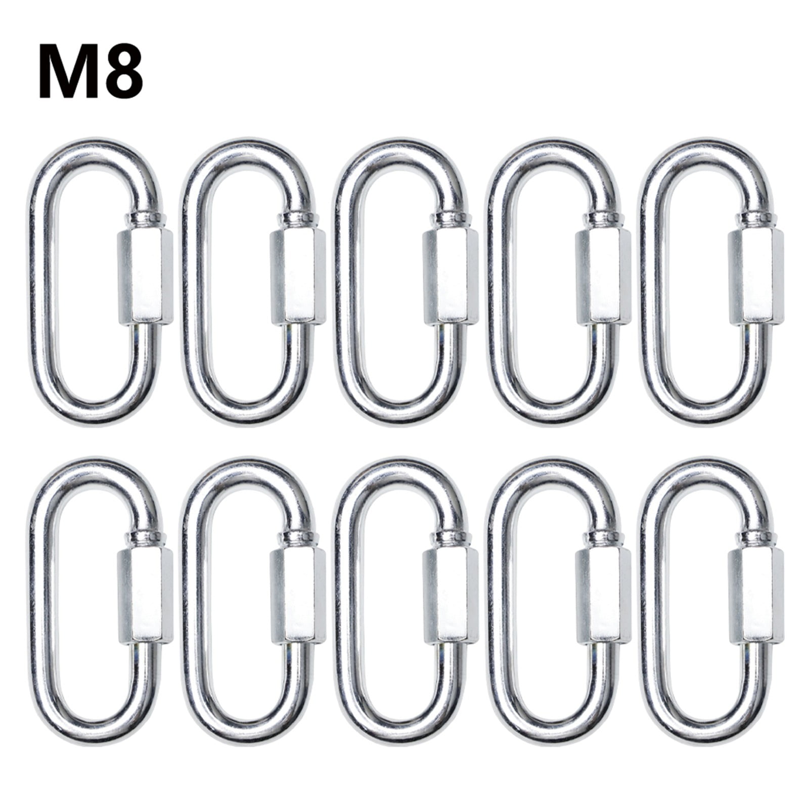 Mduoduo 10 Pcs Quick Links Chain Links Connector Heavy Duty Carabiner