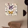 thumbnail image 4 of 10 Inch Wall Clock Battery Operated Silent Clock Decorative for Office, Kitchen, Outdoor, Living Room，Monarch Butterfly Insect Colorful, 4 of 4